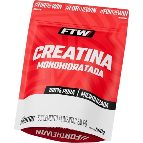 creatina monohidratada 100 pura refil 500g ftw
