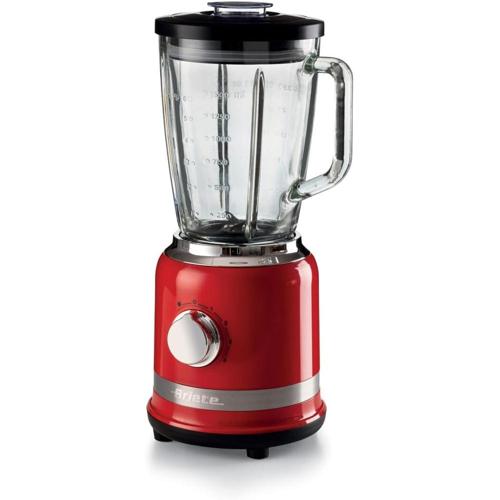 ariete 585 liquidificadora moderna 1000 w capacidade 15 l 4 velocidades funcao de pressao caneca de vidro graduada 4 laminas de aco inoxidavel vermelh
