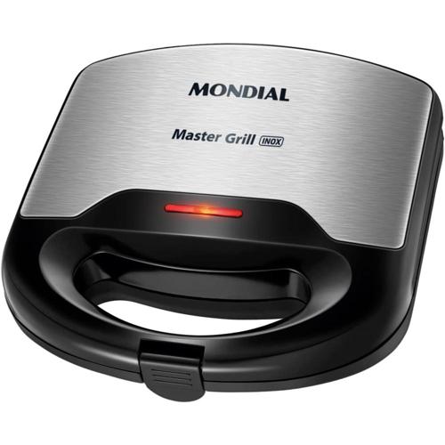 mondial sanduicheira master grill inox 110v preto 750w s 20