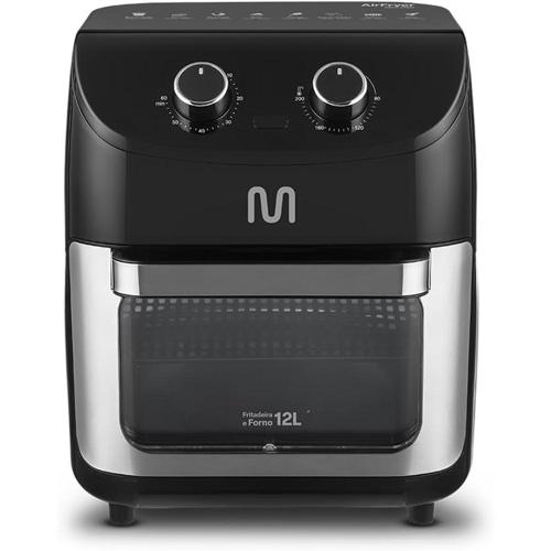 forno eletrico air fryer 12l 1700w 127v com luz interna multi go227