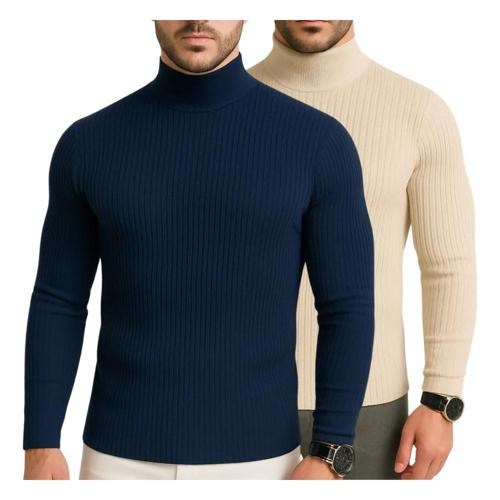 kit 2 camisetas masculina manga longa gola alta cacharrel