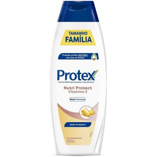 sabonete liquido antibacteriano para corpo protex nutri protect vitamina e 650ml