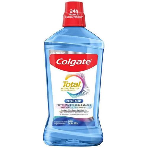 colgate enxaguante bucal total clean mint 1000ml