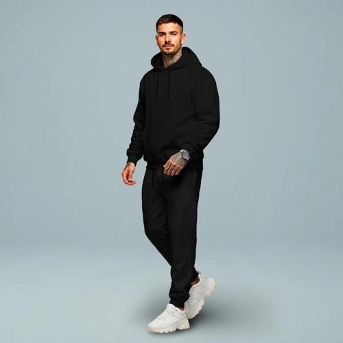 conjunto calca e blusa de moletom liso masculino