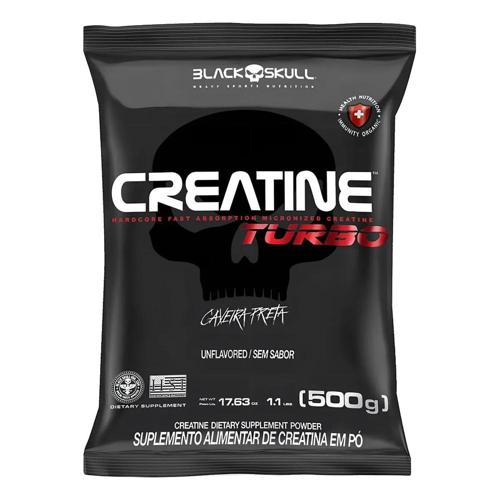 creatina turbo refil 500 g black skull