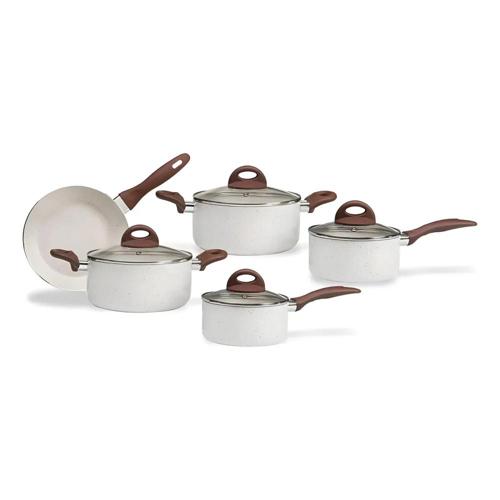 jogo de panelas smart plus vanilla inducao ceramico 5pecas brinox 4774101