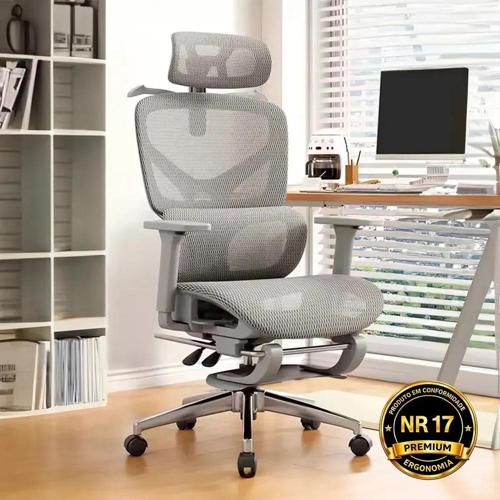 cadeira de escritorio ergonomica giratoria nr17
