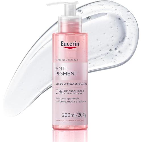 eucerin gel de limpeza facial e corporal 200ml anti pigment esfoliacao suave esfoliante pele uniforme