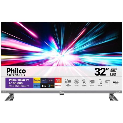 smart tv 32 philco ptv32k34rkgb roku tv led dolby audio