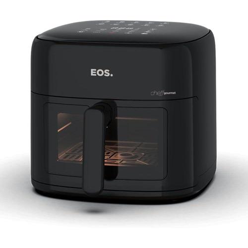 fritadeira air fryer eos 82 litros family chef gourmet digital compacta all black eaf80p 220v