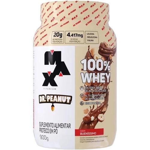 100 whey max titanium x dr peanut 900g sabor buenissimo