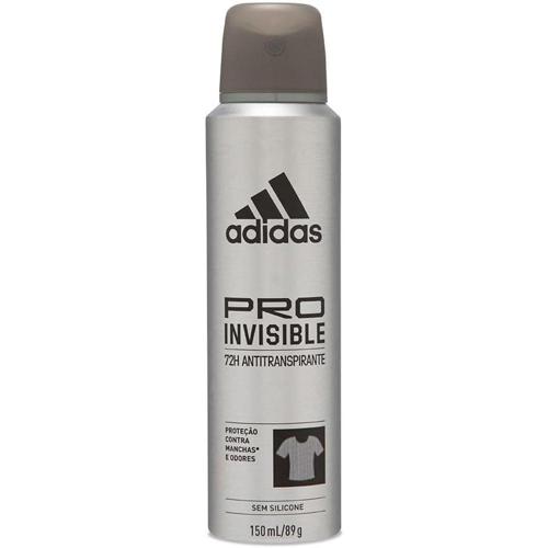 adidas pro invisible desodorante masculino 150ml 1 unidade