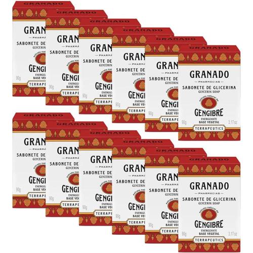 granado sabonete glicerinado terrapeutics gengibre 90g 12 unidades