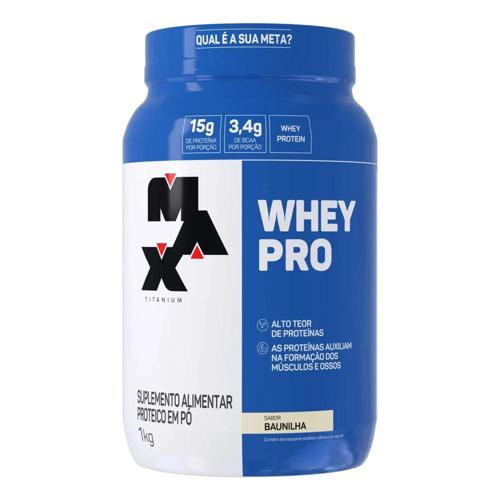 whey protein max titanium baunilha 1kg