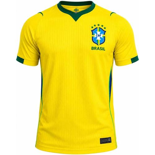 camisa selecao brasileira 20262027 amarelo e verde poliester manga curta gola v torcedor copa do mundo fifa 20