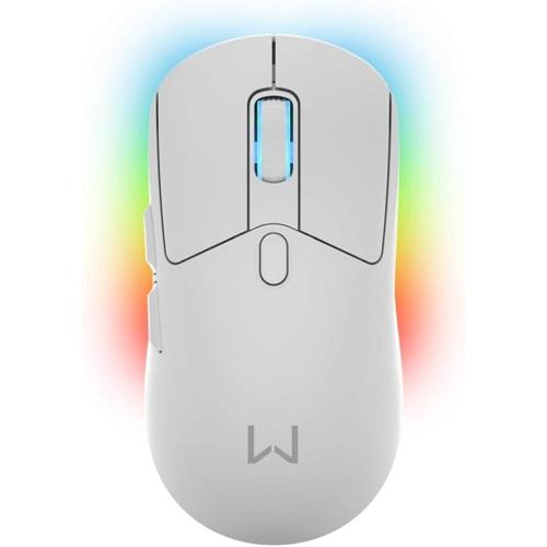 mouse magnus wireless com base branco warrior mo422
