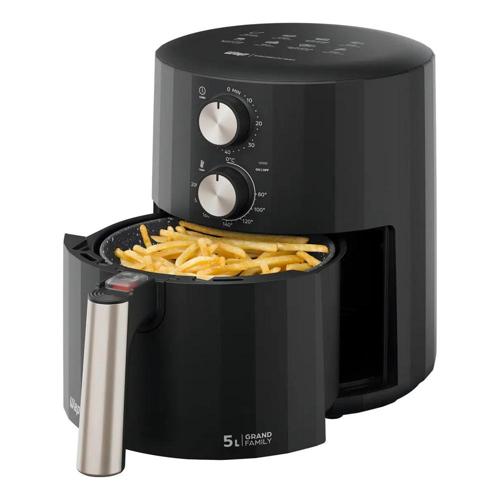 fritadeira eletrica antiaderente wap air fryer grand family 5 litros 1500w