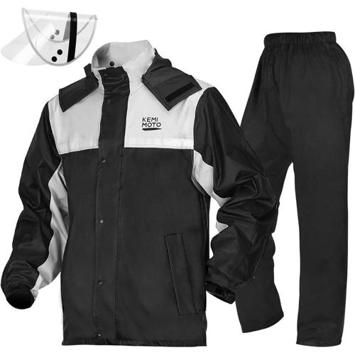 kemimoto roupa de chuva para homens capa de chuva para motocicleta impermeavel protetora com calca 2 pecas respiravel ao ar livre tamanho gg