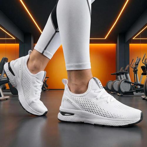 tenis branco feminino vili para caminhada academia treino
