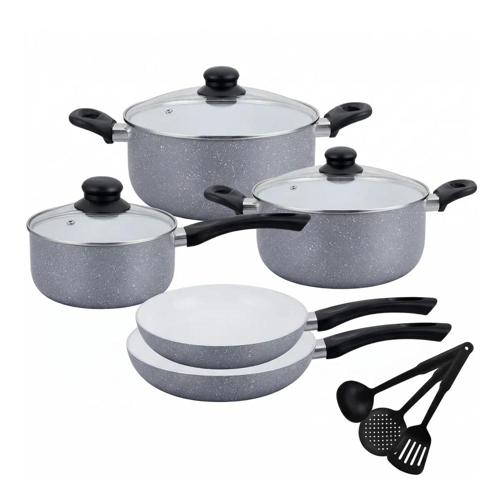 conjunto panelas inducao ceramica antiaderente 5 pecas