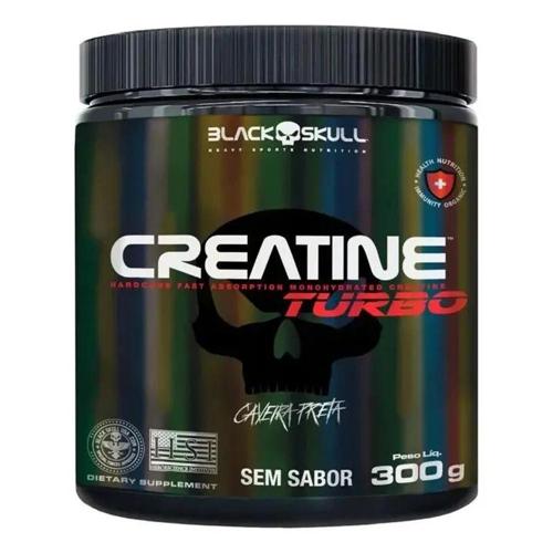suplemento em po black skull creatine turbo sem sabor 300g
