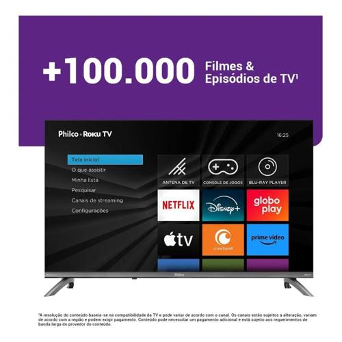 smart tv 32 philco roku tv dolby audio hdr10 p32crb