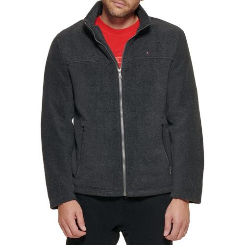 jaqueta masculina classica de la polar da tommy hilfiger tamanho p charcoal small