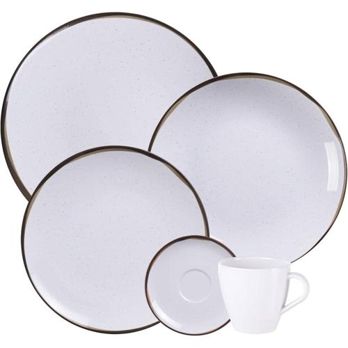 aparelho de jantar tramontina canyon em porcelana decorada 20 pecas