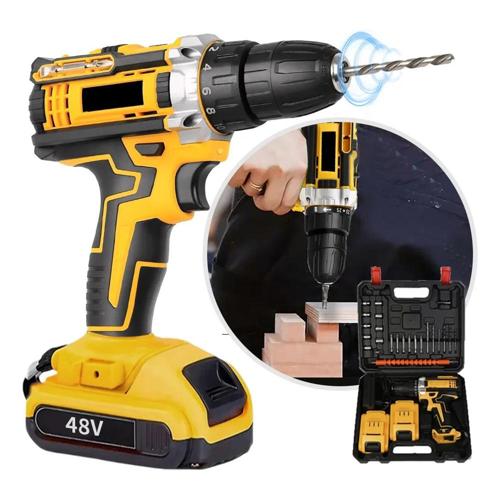 parafusadeira furadeira 48v profissional 2 baterias sem fio