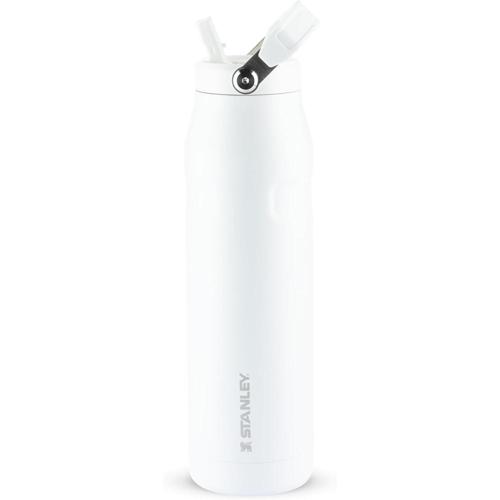 stanley garrafa de agua iceflow flip straw canudo integrado abertura grande aco inoxidavel leve 11 l frost