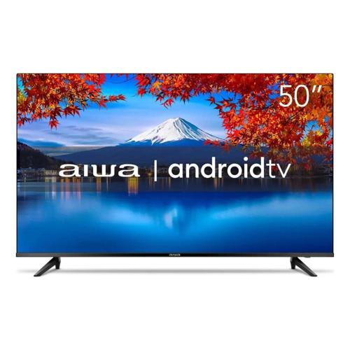 smart tv aiwa 50 android 4k borda ultrafina hdr10 dolby audio aws tv 50 bl 02 a