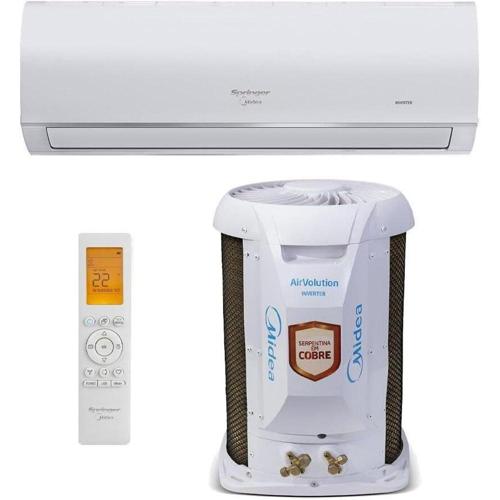 ar condicionado split inverter 22000 btus springer midea airvolution connect high wall so frio 42afvci22s538tvci22s5 220v