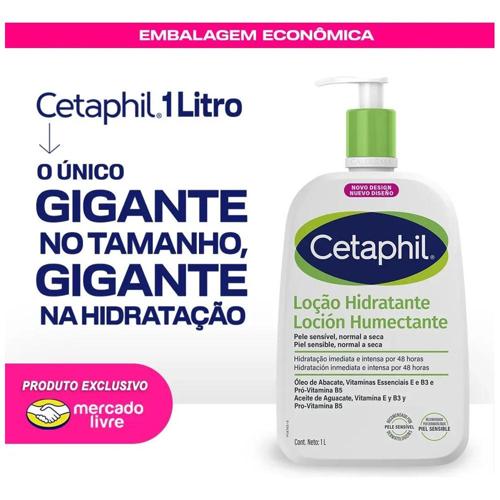 locao hidratante cetaphil para pele normal a seca x 1 l