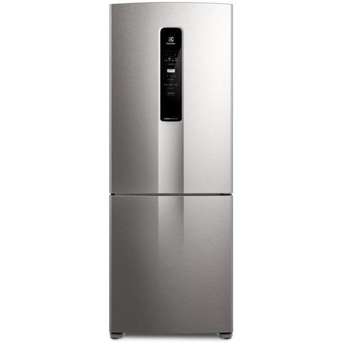 geladeira electrolux frost free 490l efficient com autosense inverse inox look ib7s 127v