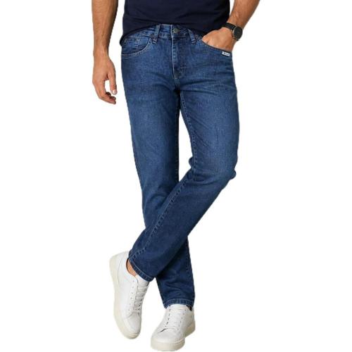 calca jeans masculina regular basica polo wear jeans escuro