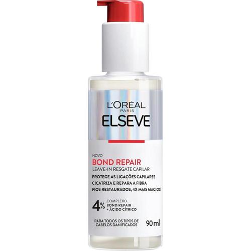 loreal paris elseve bond repair leave in resgate capilar com acido citrico glicina e pantenol protecao termica 230c e controle de frizz reparacao mole