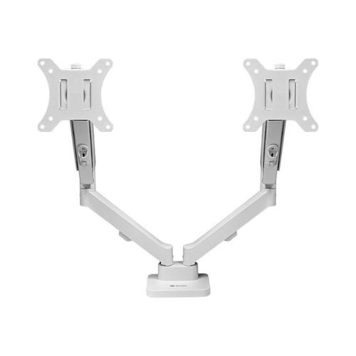 suporte articulado para 2 monitores 13 a 32 pistao a gas zinnia nimbo 210 branco