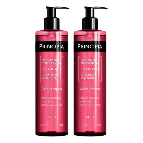 principia kit c 2 gel de limpeza facial gl 03 350g