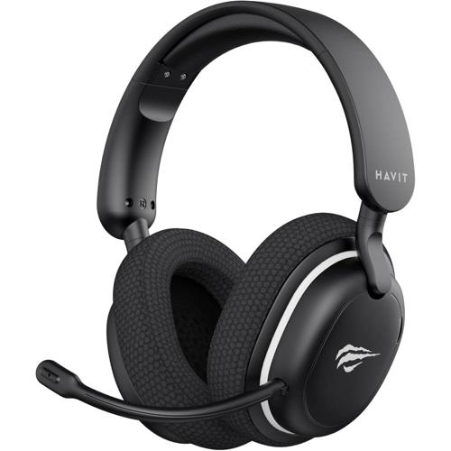 havit headset gamer fuxi h7se sem fio 24ghz e bluetooth drivers 40mm microfone destacavel 43h de bateria preto compativel com pc ps4 ps5 switch