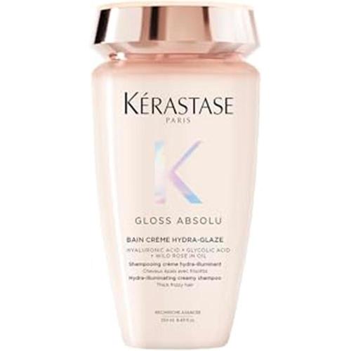 kerastase gloss absolu bain creme hydra glaze shampoo para cabelos com frizz intenso brilho e suavidade com acido glicolico acido hialuronico e ol