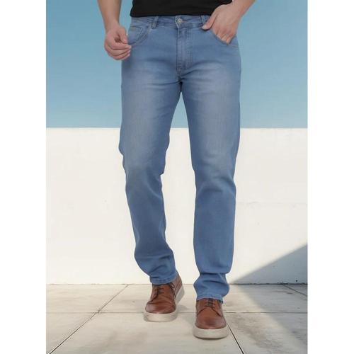 calca jeans masculina corte reto tradicional lycra basica