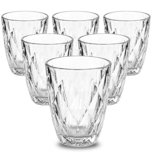 jogo de copos 6 unidades diamond 3d 300ml