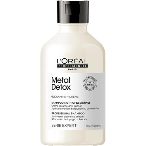 loreal professionnel shampoo metal detox para maciez brilho sedosidade maior durabilidade da cor para cabelos coloridos e danificados 300ml