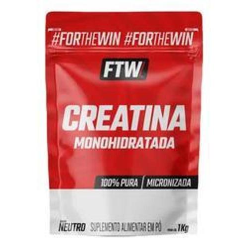 creatina monohidratada pura 1kg refil suplemento em po 100 ftw