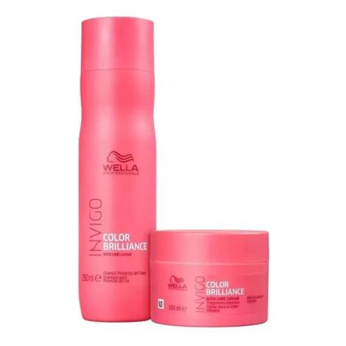 kit wella invigo color brilliance shampoo 250ml e mascara 150ml