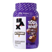 100% Whey Max Titanium x Dr. Peanut (900g), Sabor Avelã