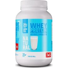 100% Whey Protein Concentrado 900g Sabor Natural – Proteína 100% Pura – 3vs Nutrition