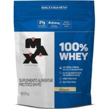 100% Whey Refil (900g) – Baunilha – Max Titanium, Max Titanium