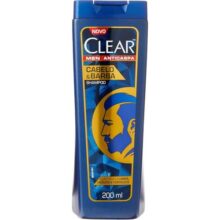 2 Unidades — Clear Shampoo Men Cabelo E Barba 200Ml