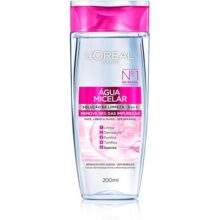 2 Unidades — L’Oréal Paris, Água Micelar Solução de Limpeza 5 em 1 Limpa, 200ml